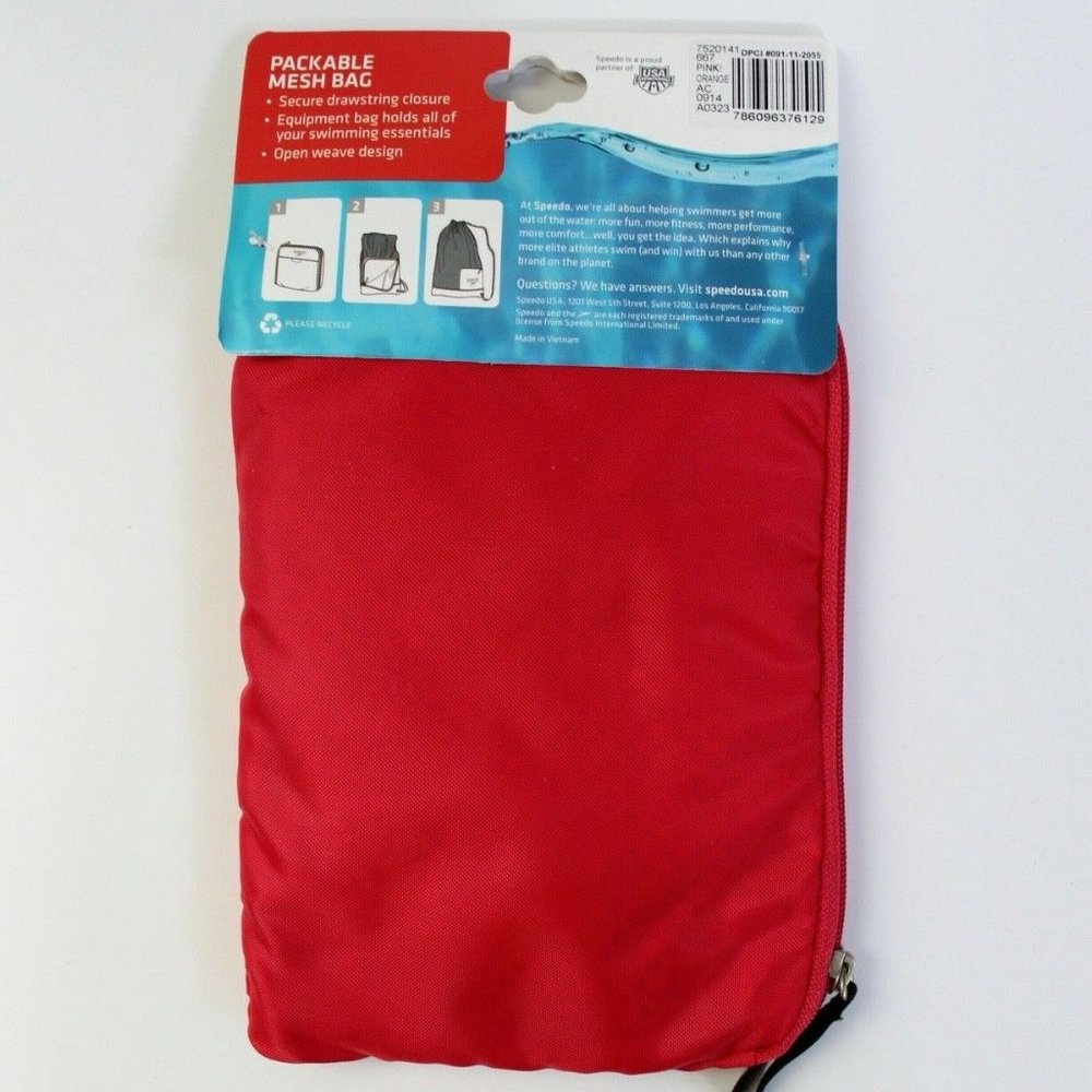 Speedo Packable Mesh Swimming Drawstring Bag - Picture 2 of 4